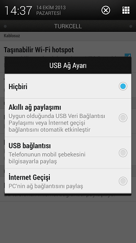 htc one modem olarak kullanma usb