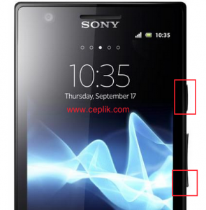 xperia p lt22i ekran görüntüsü alma